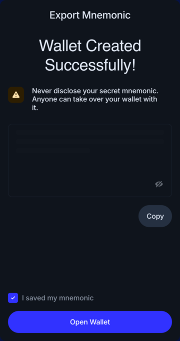 Open Wallet